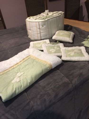 Pottery Barn kids Bumper pad and coordinating 8 pc crib set for your baby EUC