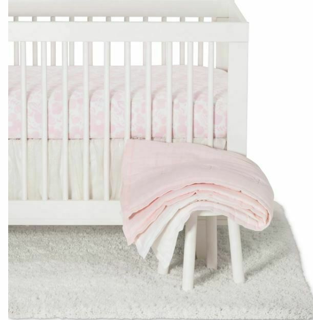 Nursery Crib Bedding Set Blushing Pink 3 pc Set - Cloud Island Pink