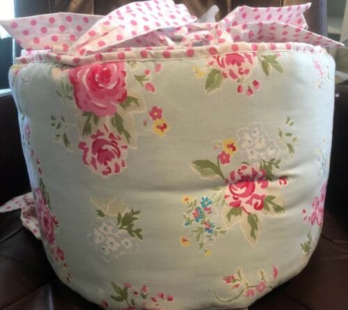 Pottery Barn Kids Floral Quilted Crib Bumper