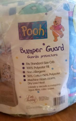 Vintage WINNIE THE POOH Disney Bumper Guard for crib Classic Pooh Balloon Ride