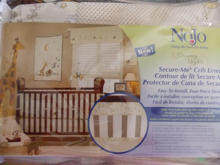 NOJO Crib Liner Dreamy Nights Four Piece Secure Me
