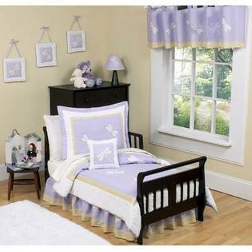 Sweet Jojo Dragonfly Dreams Collection Toddler Bed Skirt