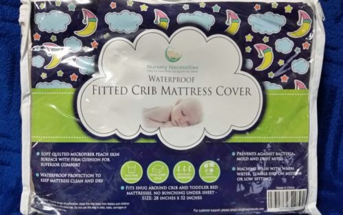 Nursery Necessities Crib Mattress Cover Waterproof, Silky Soft 28 