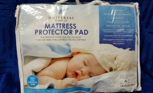 Waterproof Crib Mattress Cover Bamboo Protector Pad By Swaddlez 52