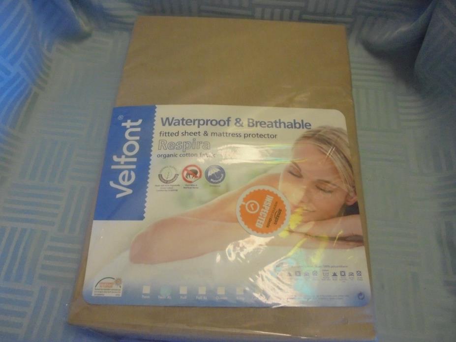 Velfont Waterproof and Breathable Fitted Sheet and Mattress Protector tj2