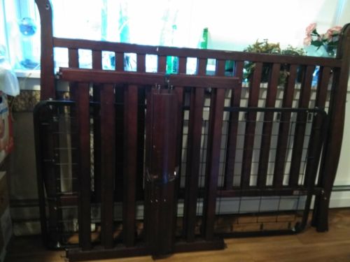 Vintage wood baby crib