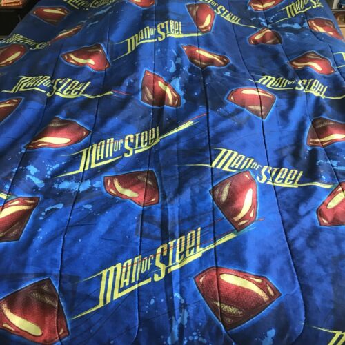 Superman Man of Steel Reversible Comforter and top sheet, Twin