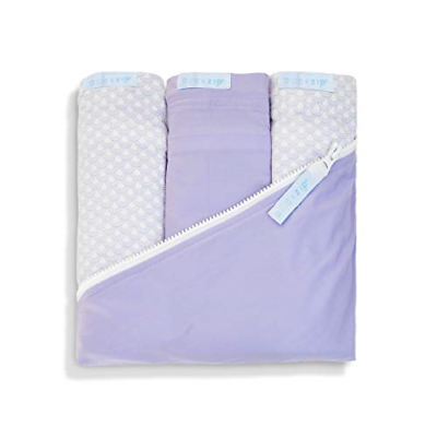 QuickZip Crib Sheet Set - Faster, Safer, Easier Baby Crib Sheets - Includes Base