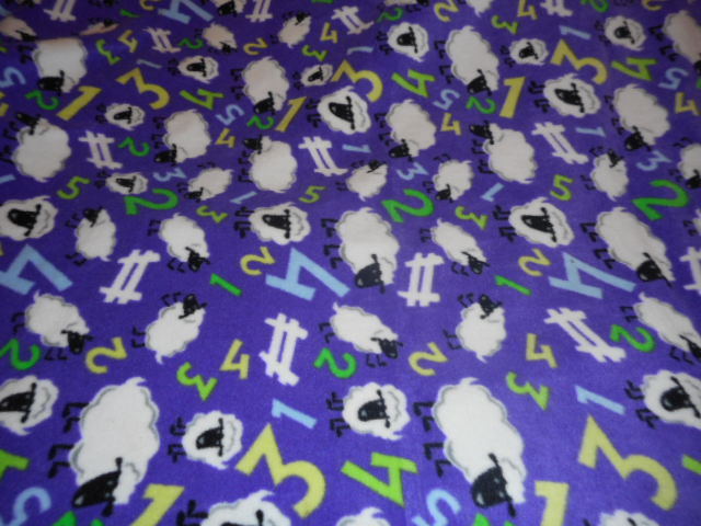 MadieBs Counting Sheep Fleece Blanket Toddler or Baby 30 x 36 inches
