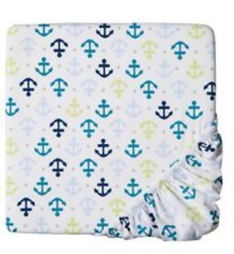 CIRCO Fitted Crib Sheet Whales n Waves Nursery Toddler bed anchor New Baby Boy