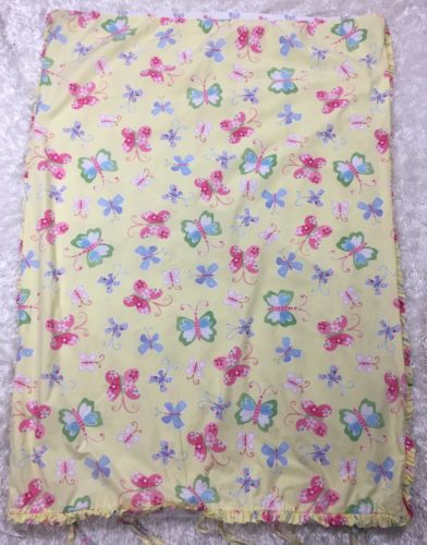 Pottery Barn Kids Butterfly Floral Crib Size Toddler Duvet Cover Yellow Nursery