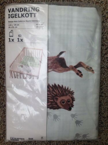NIP Ikea Vandring Igelkott Duvet Cover And Pillowcase Set