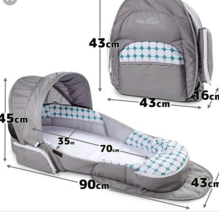 Baby Delight Snuggle Nest Traveler Portable Infant Bed Sleeper Diamond Lattice