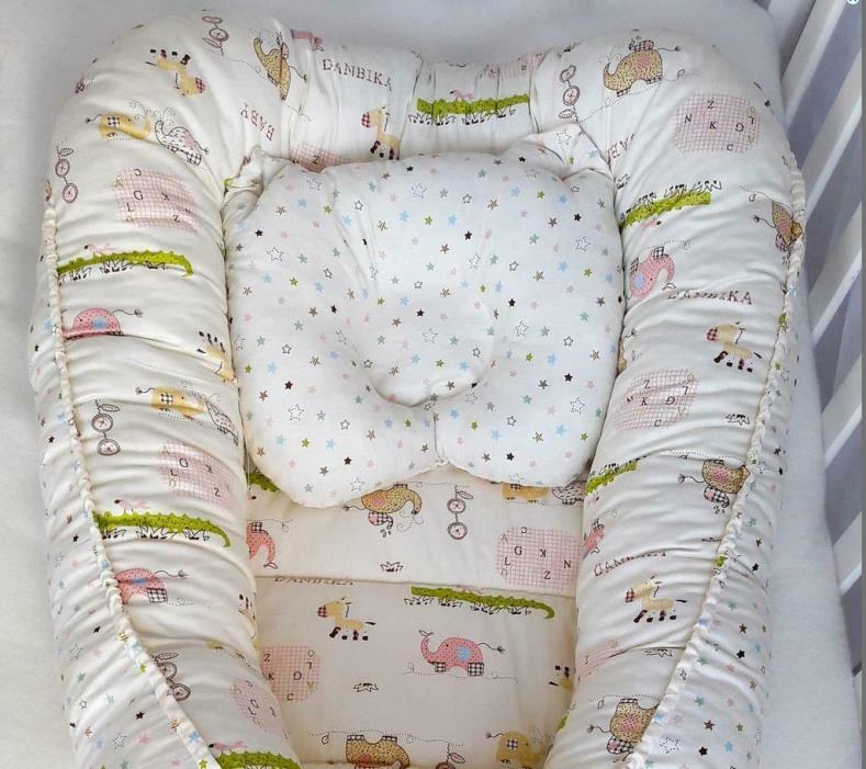 Baby Nest Nursery Bedding Bedside Sleeper Lounger Travel Bed Unisex Cot Pillow