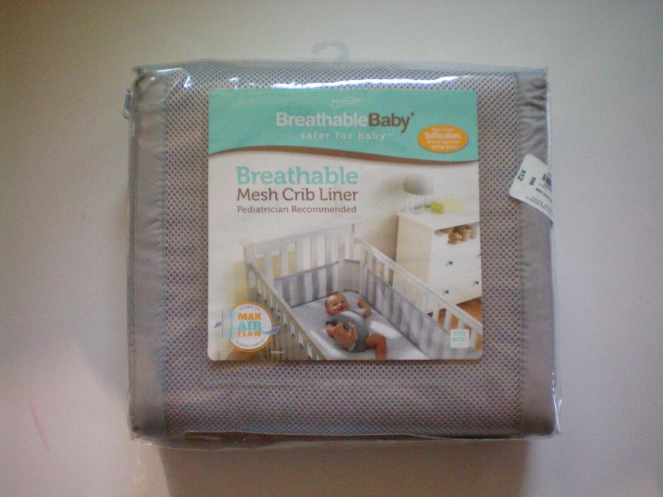 BREATHABLE BABY Mesh Crib Liner NEW in Package Fits Most Cribs