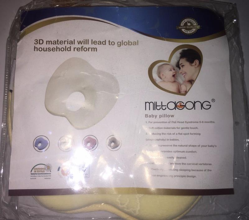 Mittagong Pillow Baby Infant Head Support & Flat Head Support Memory Foam