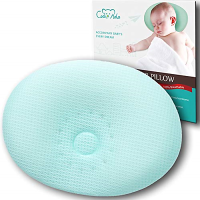Newborn Baby Head Shaping Pillow, Breathable 3D Air Mesh Infant Sleeping Pillow