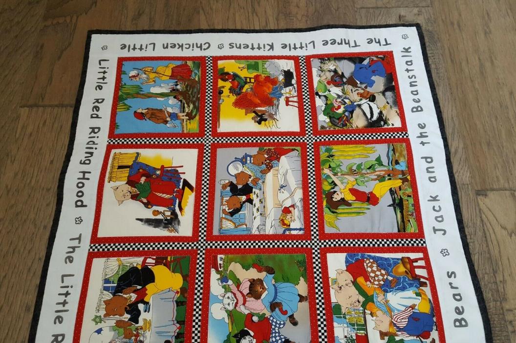 Classic Nursery Rhymes New Handmade Baby or Toddler Quilt