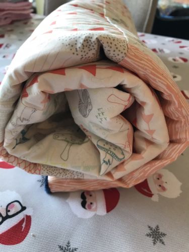 Hand Crafted Modern Prints Quilt With Minky Backing??????