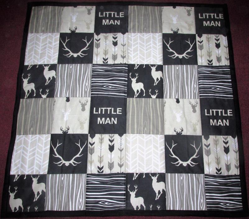 Brand New Handmade Designer Prints Baby Quilt (Embroidered Name Added Free)