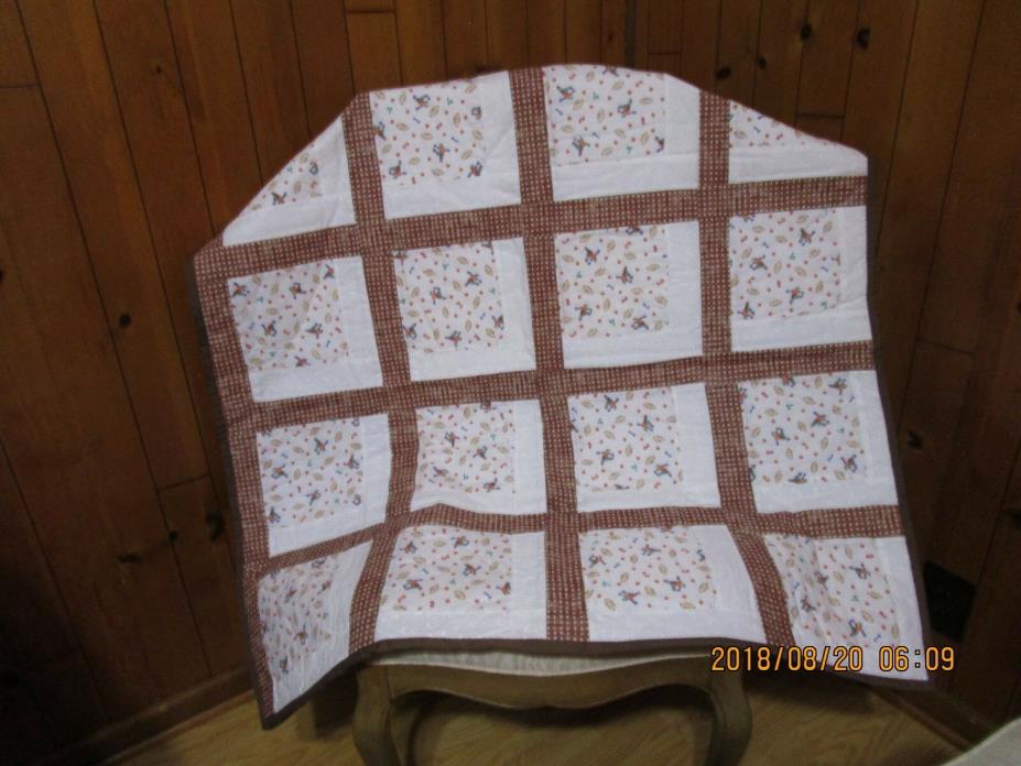 Handmade Baby Quilts-Football Time - 41