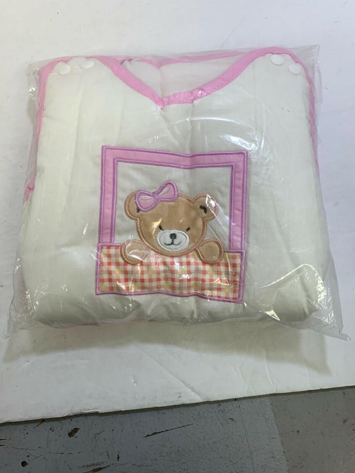 Quilted Baby Sleeping Bag Warm Zip Up Suit Teddy Bear