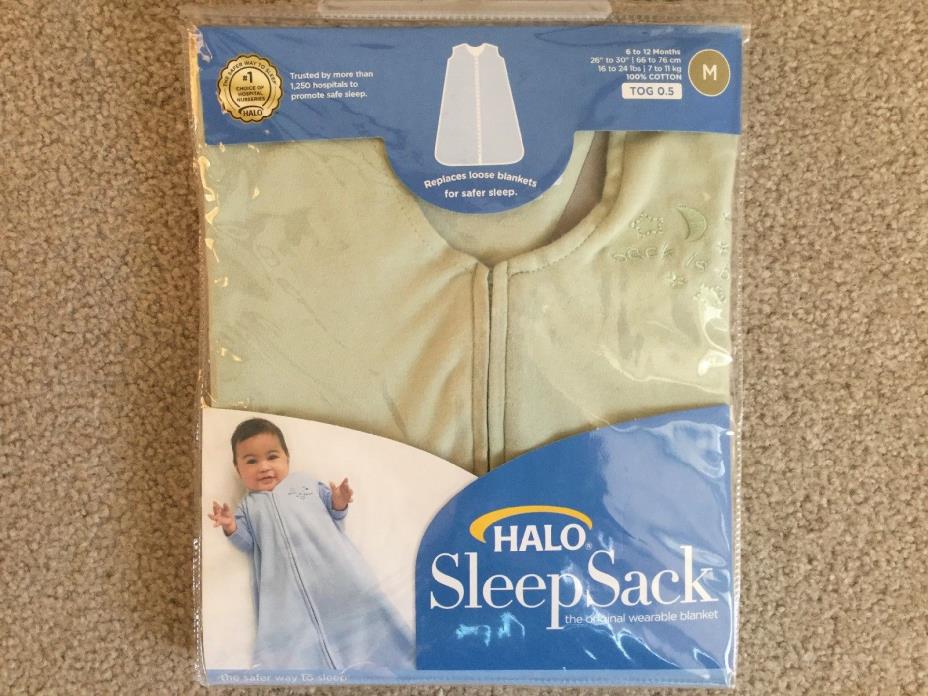 Halo Sleep Sack Size S (0-6 Months) 100% Cotton Green