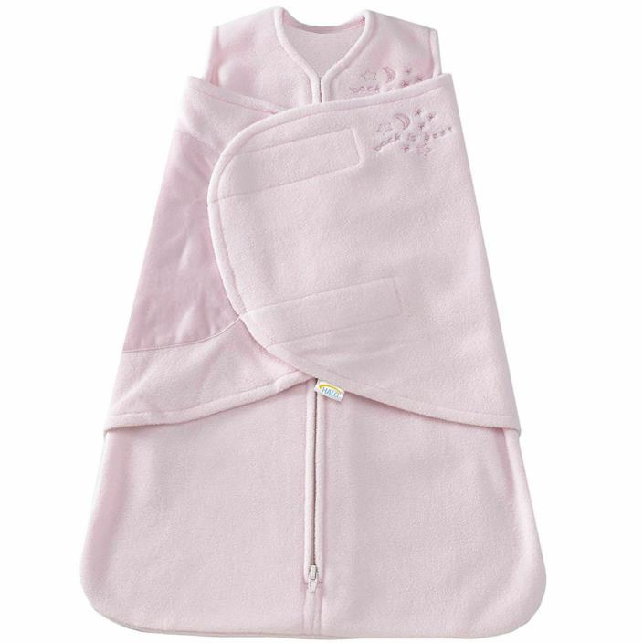 Halo Micro Fleece SleepSack Swaddle Wearable Blanket Soft Pink Small