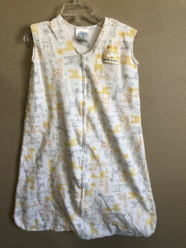 Halo Sleep Sack  Medium  6-12 M Giraffe's Sleeveless Zip Wearable Blanket Cotton