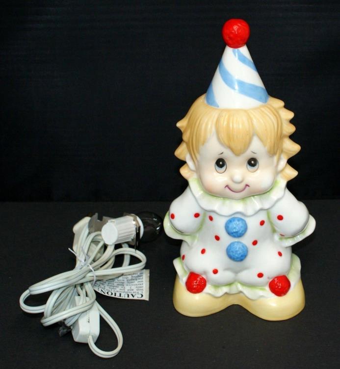 Lefton Clown night light electric fragrance lamp 1985 hand painted 05305 on/off