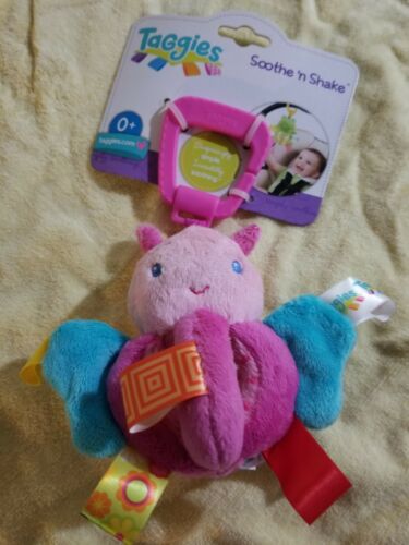 Taggies Soothe and Shake Plush Toy baby carseat activity center NEW
