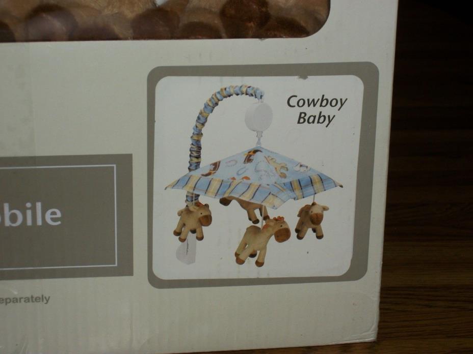 Brahms Lullaby Musical Mobile, Fits most Baby Cribs and Slowly Rotate - Cowboy