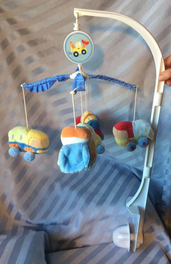 Musical Baby Crib Mobile with Plush Vehicles, plays Braham's lullaby