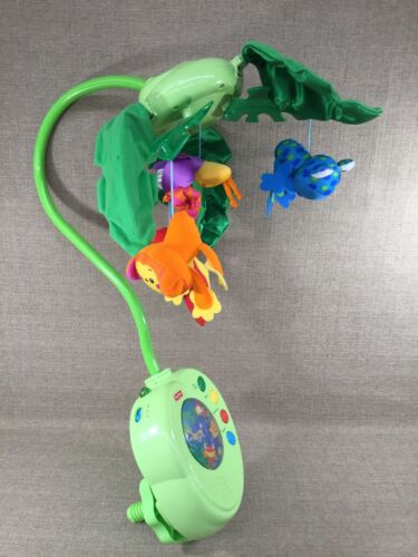 Fisher-Price Rainforest Peek-a-Boo Leaves Musical Mobile Toy for Crib