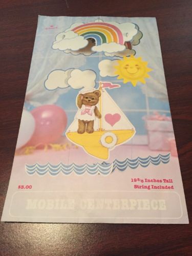 1983 VINTAGE HALLMARK SAILOR BEAR MOBILE CENTERPIECE 19 5/8 IN TALL IN PACKAGE