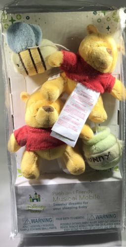 Disney Baby Winnie the Pooh Musical Crib Mobile New in Package Pooh and Friends