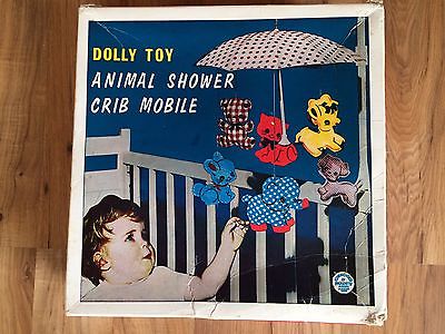 Vintage Dolly Toy Animal Shower Crib Mobile With Instructions