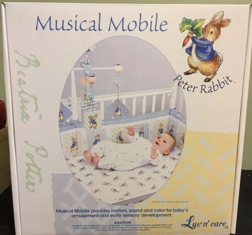 Beatrix Potter Peter Rabbit Baby Musical Mobile Luv n' care New In Box