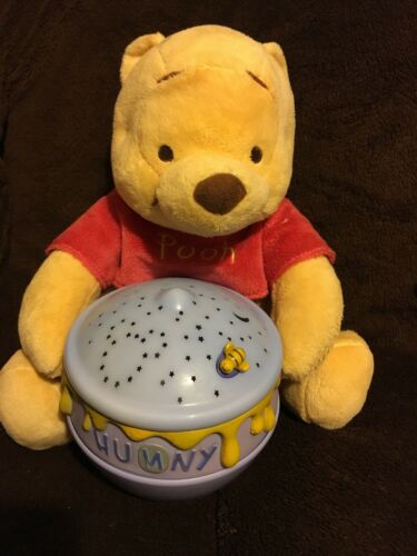 Winnie the Pooh Dreamy Stars Soother Light Projector Works Disney Baby Cloud B