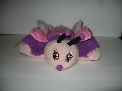 Pillow Pets Dream Lites Butterfly Purple Pink Plush Tested & Works 13