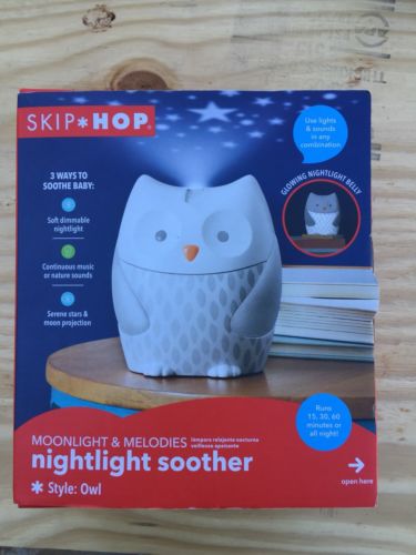 Skip Hop NWT Moonlight and Melodies Nightlight Soother Owl - New In Box