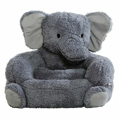 Children's Plush Elephant Character Chair Kids Animal Furniture Soft Seat Sofa