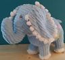 Chenille Elephant with butterfly and flowers Imported by Bouquet and Company