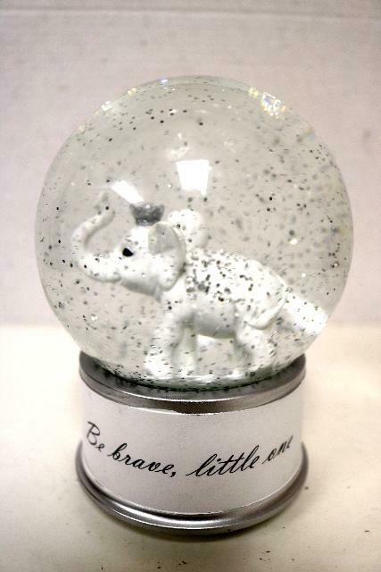 Pottery Barn Baby Elephant Snow Globe