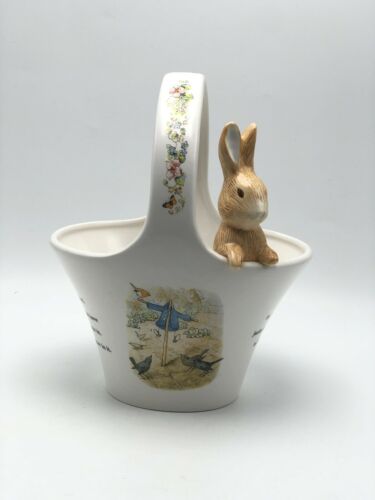 Beatrix Potter Peter Rabbit Teleflora Planter Basket 1998 Nursery Easter
