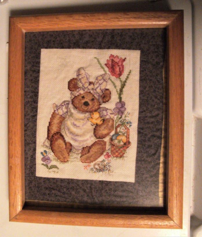 Frame Embroidering Teddy Bear