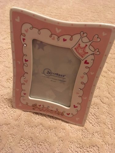 New Princess 4x6 Crown Pink Frame By Spoontiques