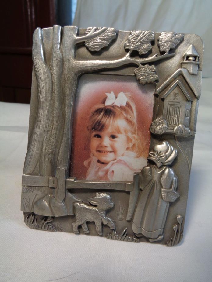 Mary Had A Little Lamb Rhyme Time Designs by KIRK STIEFF Pewter Photo Frame