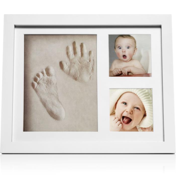 Photo Picture Frame Baby Hand and Footprint Kit Adorable Baby Keepsake Gift