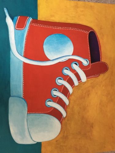 Oopsy Daisy Max Grover Canvas Art Red Shoe